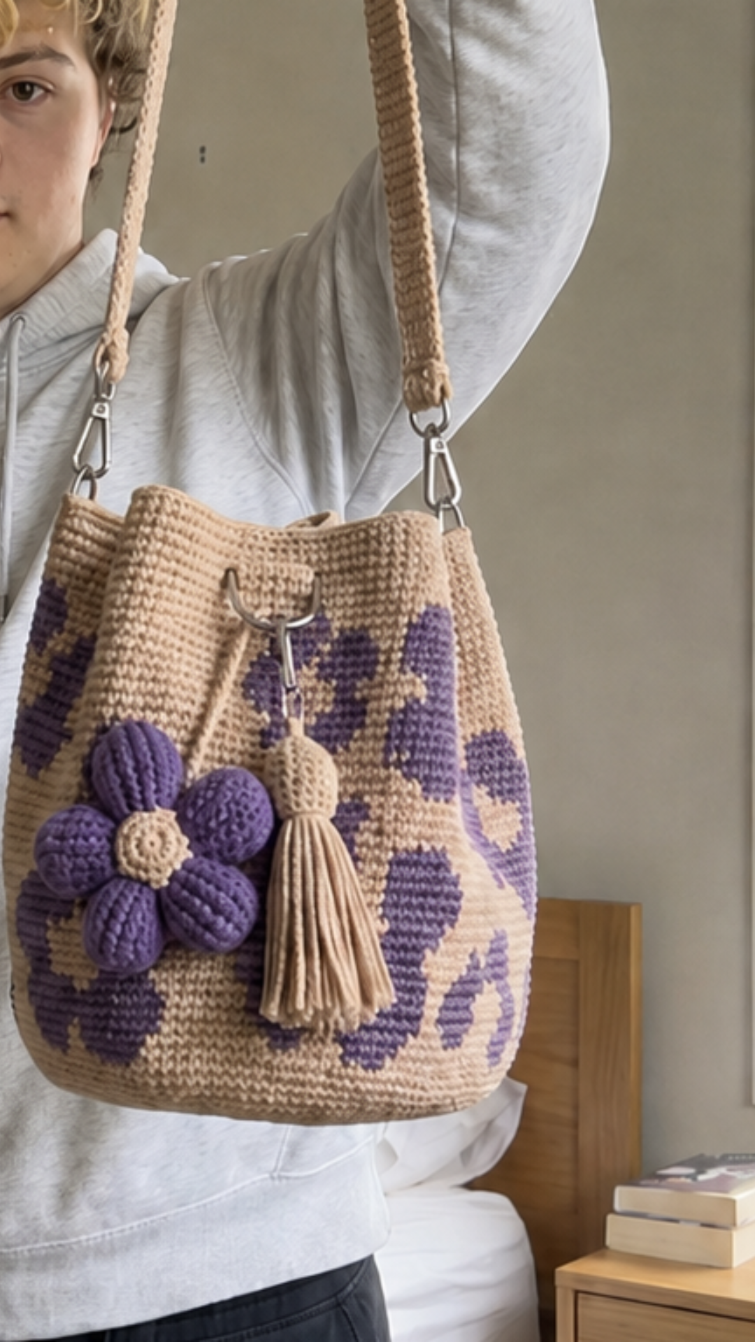 Crochet Flower Bag – Artbykian