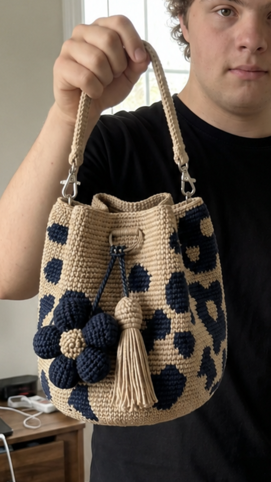 Crochet Flower Bag