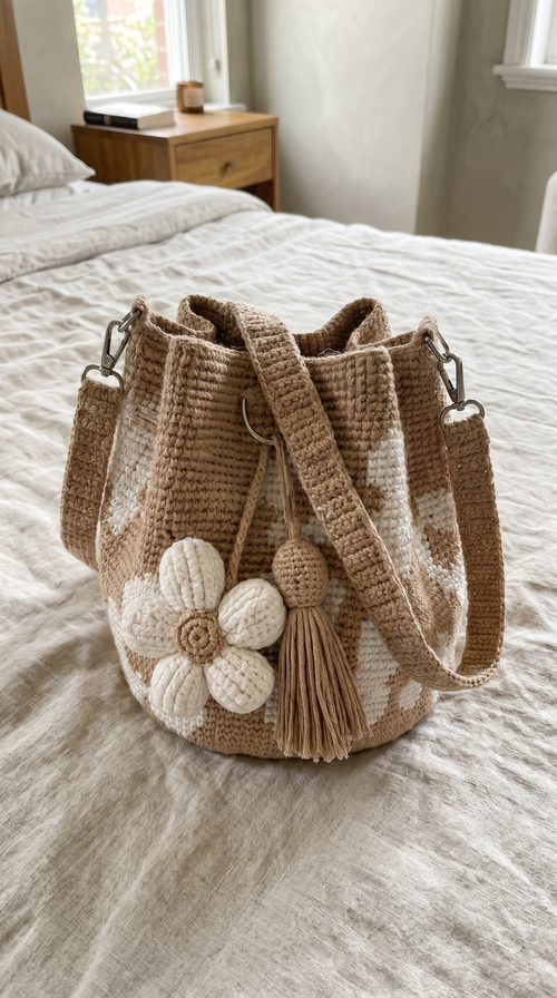 Crochet Flower Bag