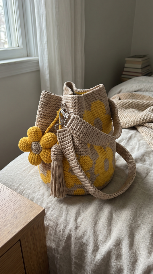 Crochet Flower Bag